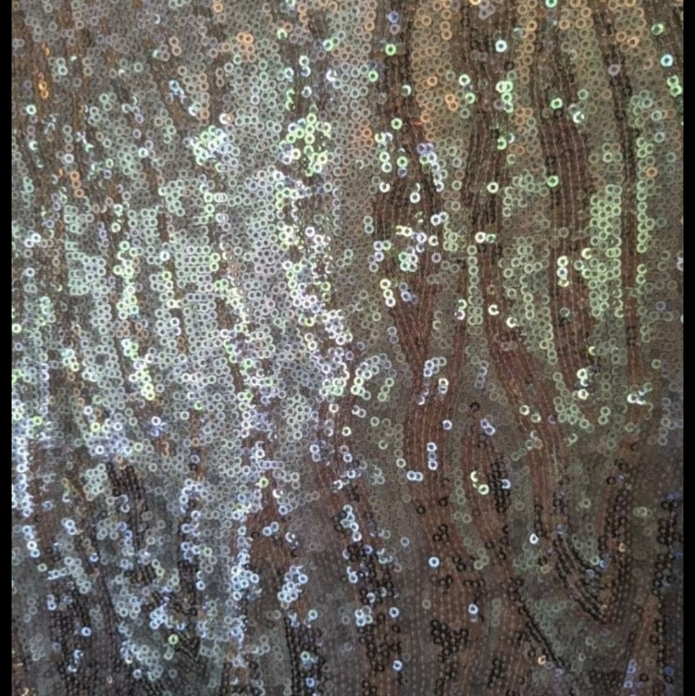 Halston Heritage Sequin Zebra Dress Gold. Champagne Size 10. Originally $595. - Picture 8 of 8